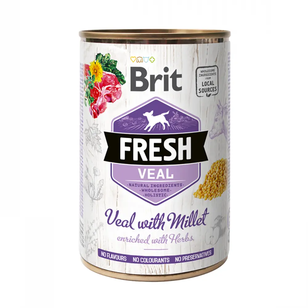 Brit Fresh Dog Veal with Millet
