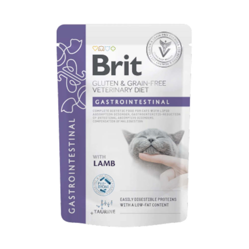 Brit Gluten & Grain-Free Veterinary Diet Cat Gastrointestinal Salmon in Gravy