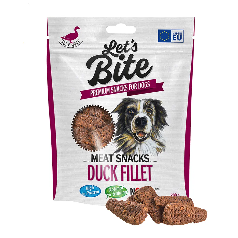Brit Let`s Bite Dog Meat Snacks Duck Fillet