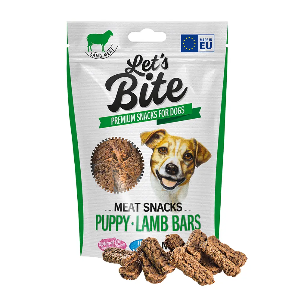 Brit Let`s Bite Dog Meat Snacks Puppy Lamb Bars