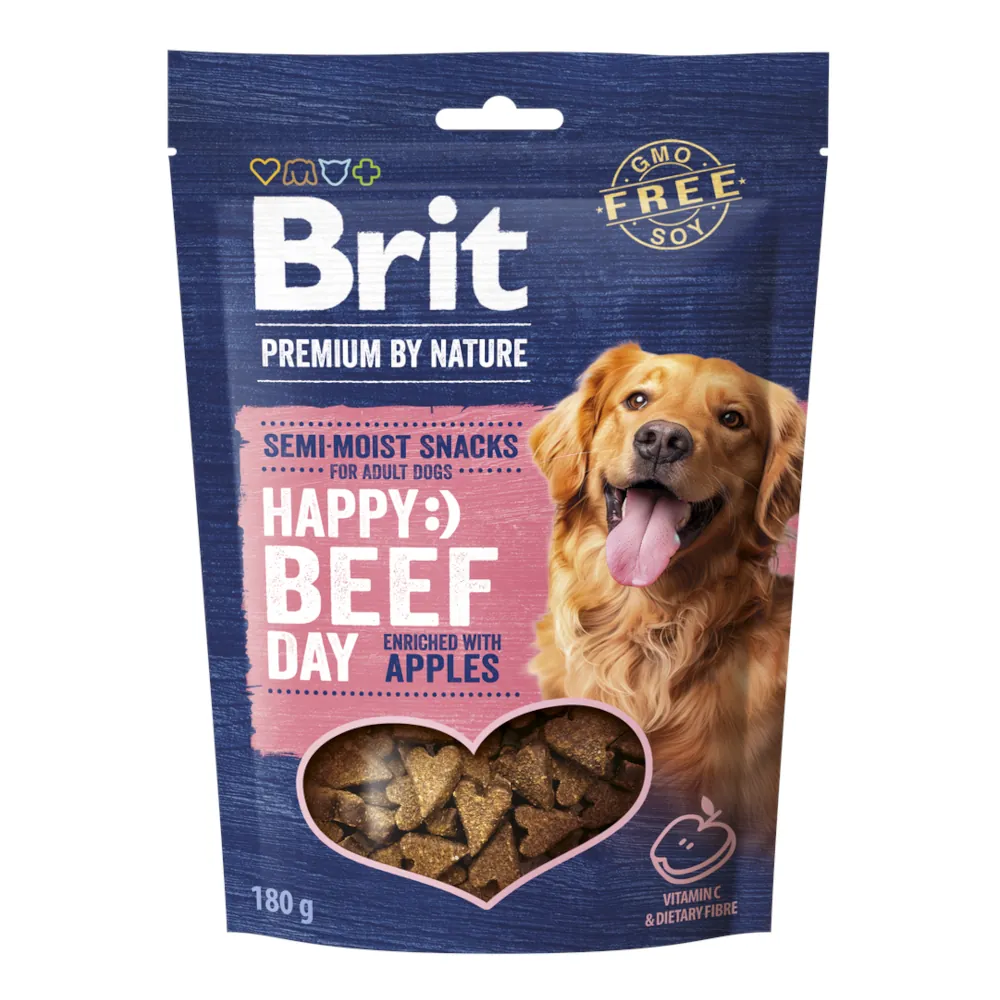 Brit Premium by Nature Dog Semi-moist Snacks - Beef & Apples