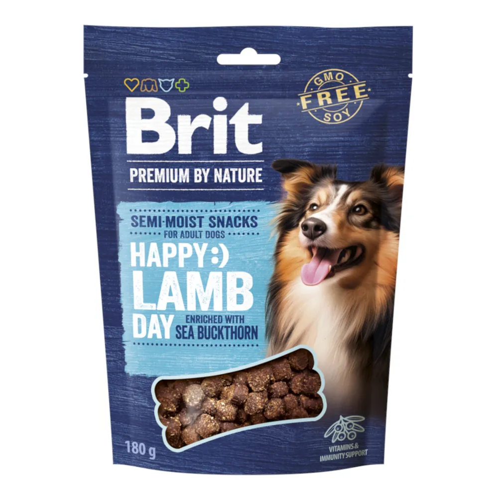 Brit Premium by Nature Dog Semi-moist Snacks - Lamb & Sea Buckthorn