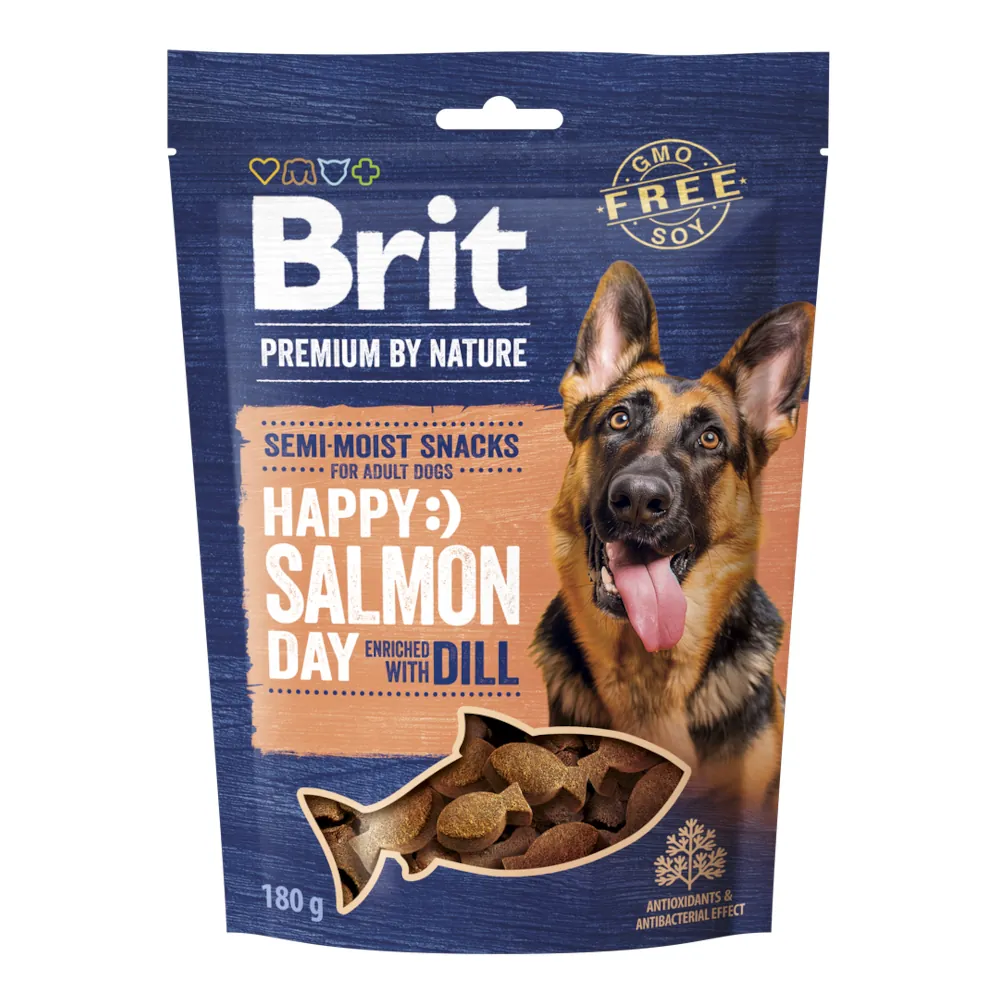 Brit Premium by Nature Dog Semi-moist Snacks - Salmon & Dill