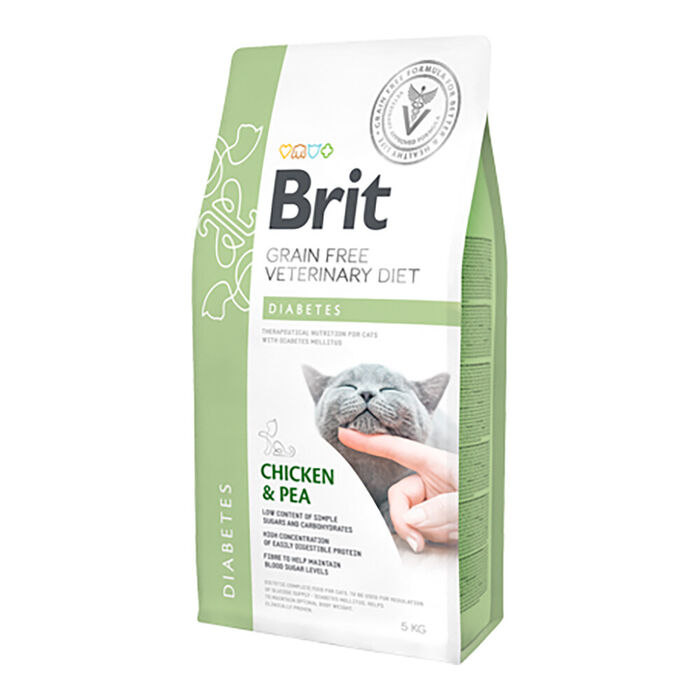 Brit Veterinary Diet Cat Diabetes Grain-Free Chicken & Pea