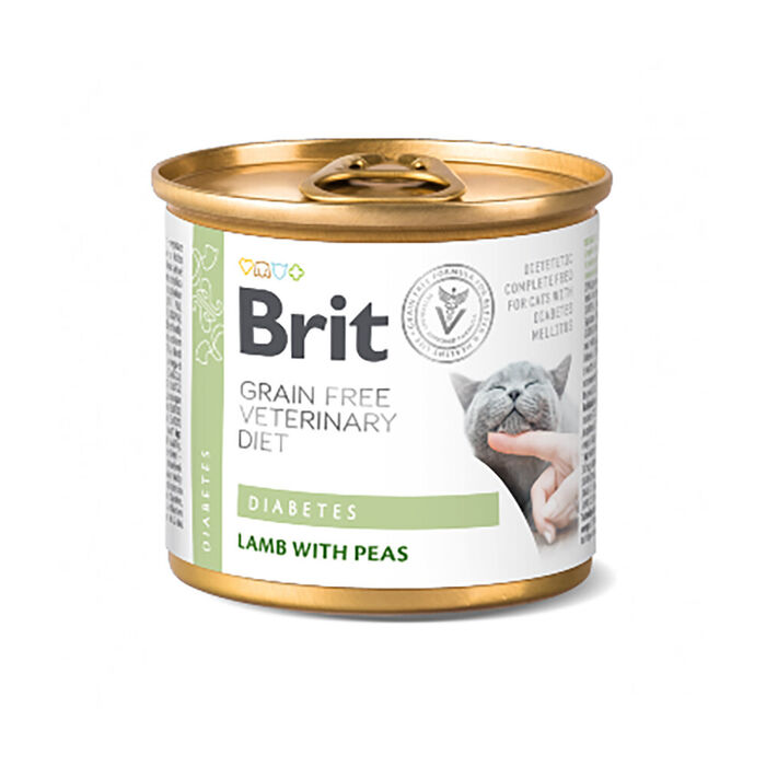 Brit Veterinary Diet Cat Diabetes Grain-Free Lamb with Pea