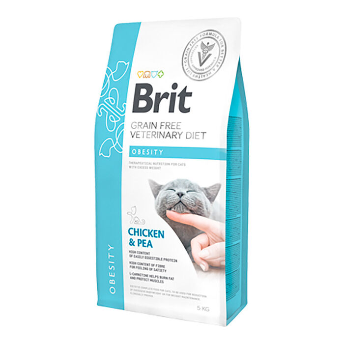 Brit Veterinary Diet Cat Obesity Grain-Free Chicken & Pea