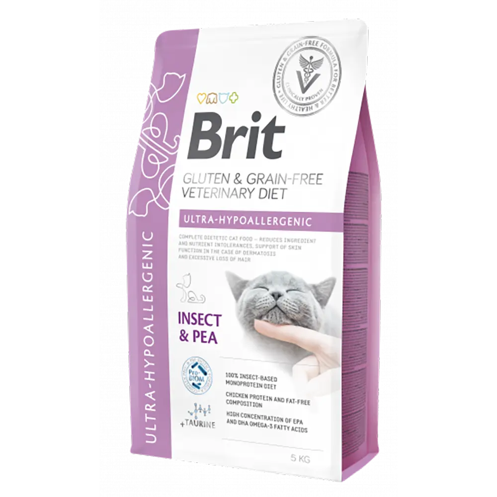 Brit Veterinary Diet Cat Ultra-Hypoallergenic Gluten & Grain-Free Insect & Pea