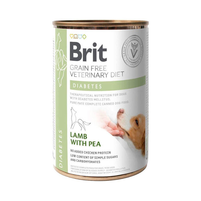 Brit Veterinary Diet Dog Diabetes Grain-Free Lamb with Pea