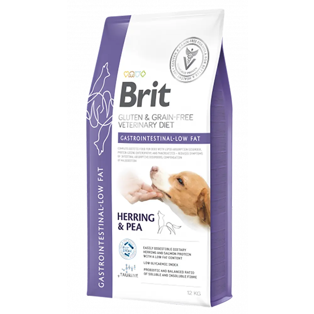 Brit Veterinary Diet Dog Gastrointestinal Low Fat Gluten & Grain-Free Herring & Pea