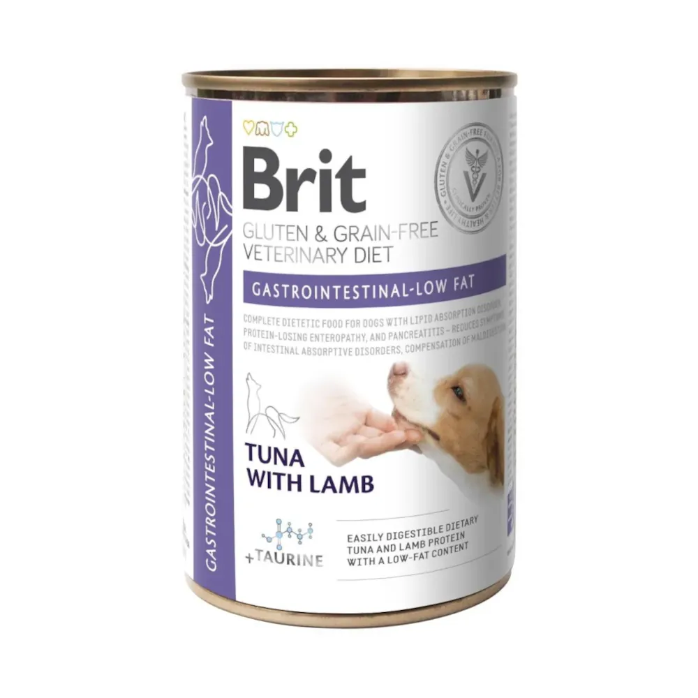 Brit Veterinary Diet Dog Gastrointestinal Low Fat Gluten & Grain-Free Tuna & Lamb