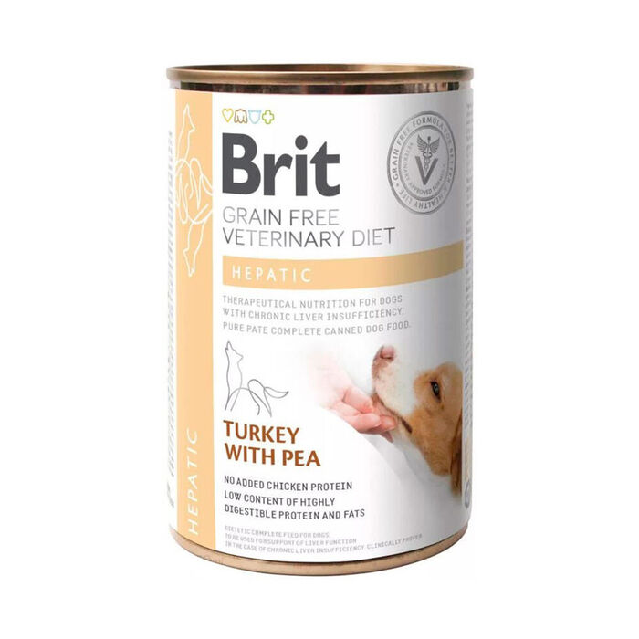 Brit Veterinary Diet Dog Hepatic Grain-Free Turkey with Pea