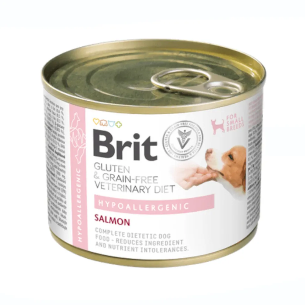 Brit Veterinary Diet Dog Hypoallergenic Gluten & Grain-Free Salmon Small Breeds