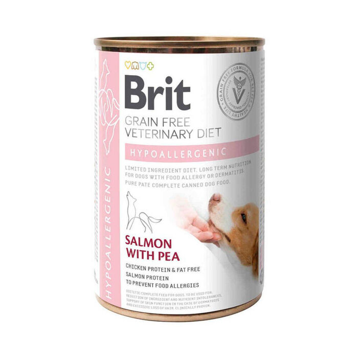 Brit Veterinary Diet Dog Hypoallergenic Grain-Free Salmon with Pea