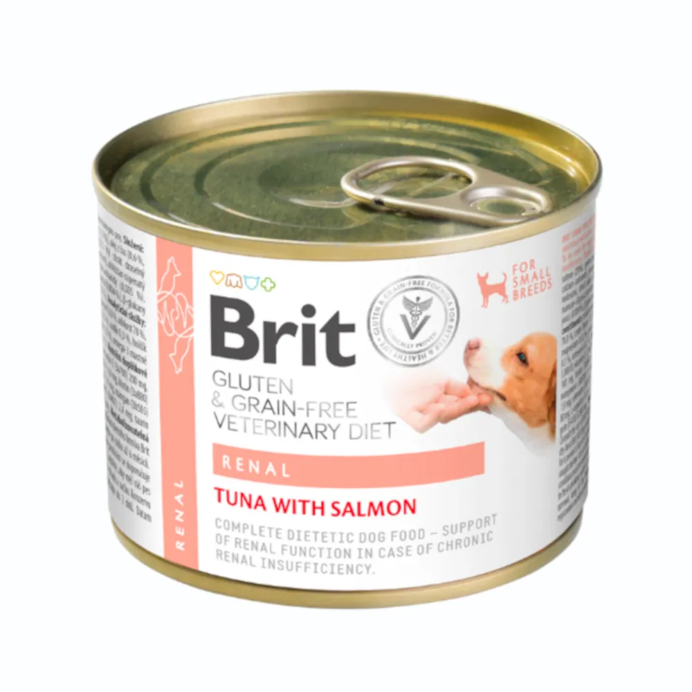 Brit Veterinary Diet Dog Renal Gluten & Grain-Free Tuna & Salmon Small Breeds