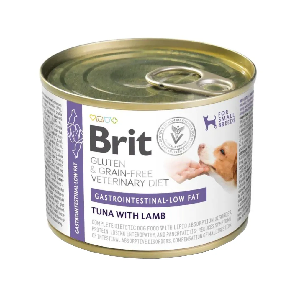 Brit Veterinary Diet Dog Small Breeds Gastrointestinal-low fat Gluten & Grain & Gluten-Free Tuna & Lamb