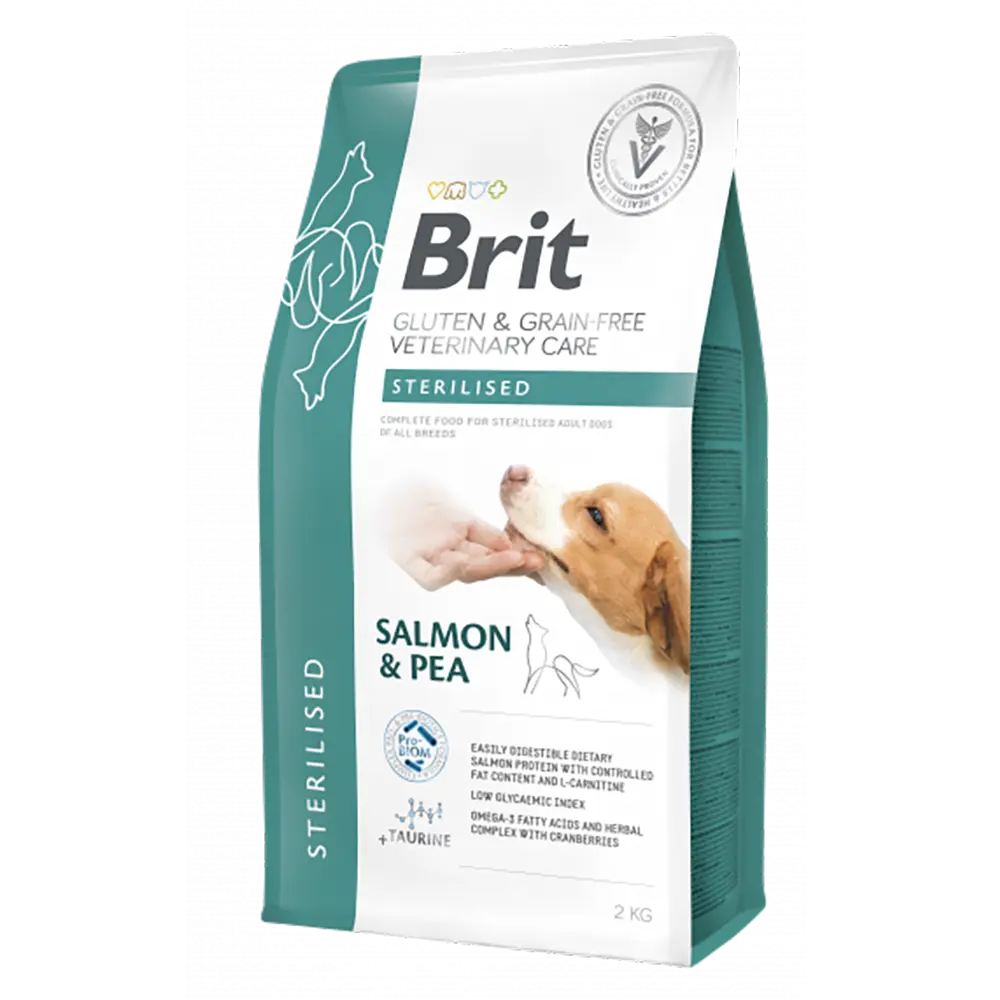 Brit Veterinary Diet Dog Sterilised Gluten & Grain-Free Salmon & Pea