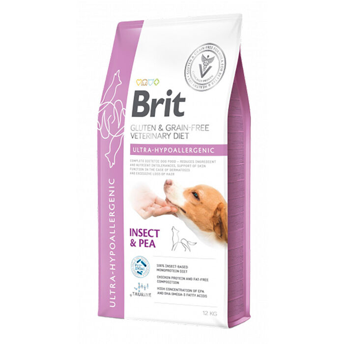 Brit Veterinary Diet Dog Ultra-Hypoallergenic Gluten & Grain-Free Insect & Pea