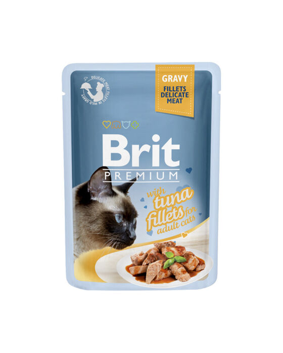Brit Blue Cat Delicate Fillets in Gravy with Tuna