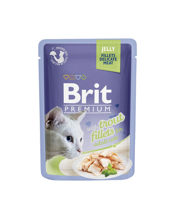 Brit Blue Cat Delicate Fillets in Jelly with Trout