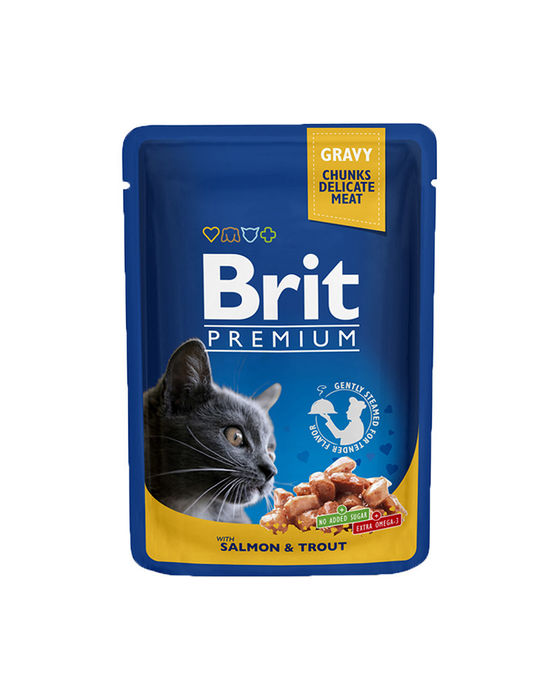 Brit Blue Cat Wet Salmon & Trout