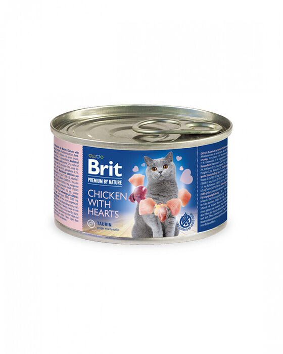 Brit Blue Nature Cat Wet Chicken with Hearts