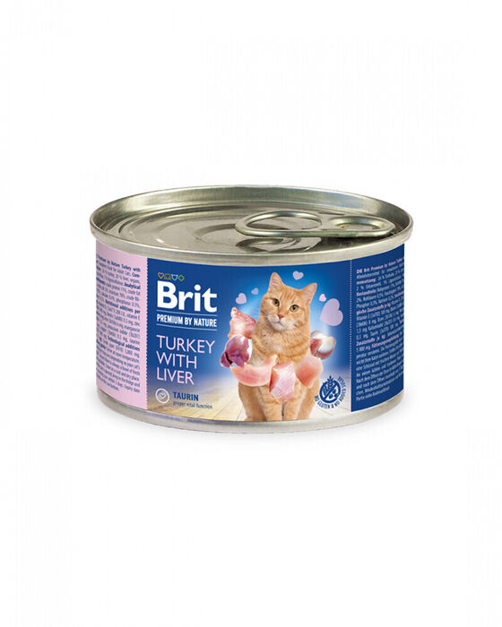Brit Blue Nature Cat Wet Turkey with Liver