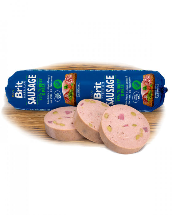 Brit Sausage Dog Turkey & Peas