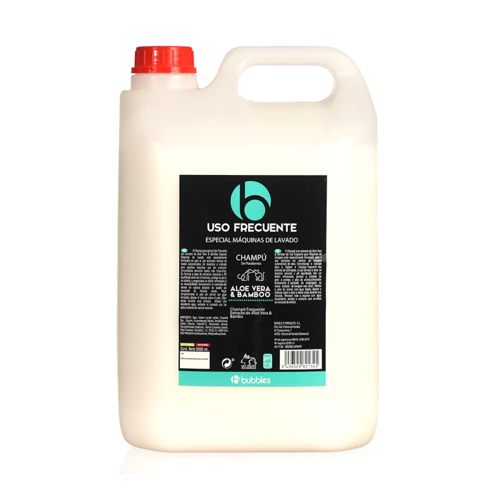Bubbles - Champô de Uso Frequente para Máquinas de Lavar Pets