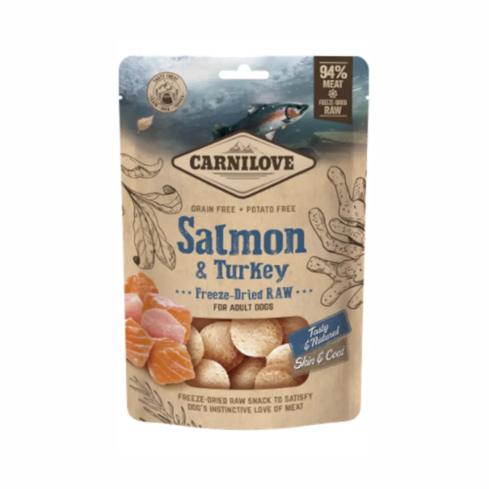 Carnilove Dog Freeze-dried Raw Snacks Salmon & Turkey