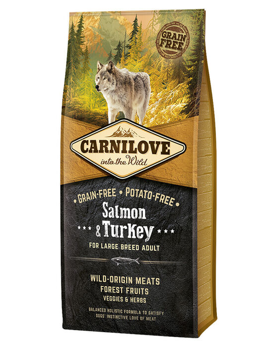 Carnilove Grain-Free Cão Adulto Large Breed - Salmão e Perú