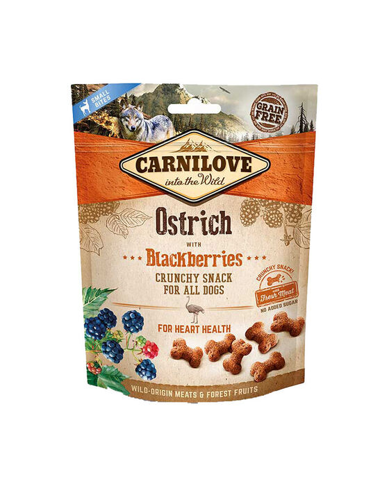 Carnilove Cão Crunchy Snacks - Avestruz com Amoras