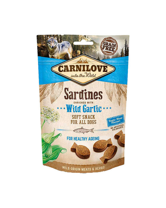 Carnilove Cão Soft Snack - Sardinha com Alho Selvagem