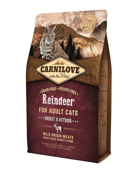 Carnilove Grain-Free Gato Adulto Energy & Outdoor Reindeer