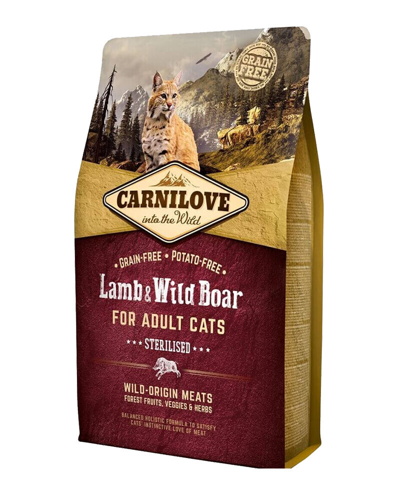 Carnilove Grain-Free Gato Adulto Esterilizado - Cordeiro e Javali 0