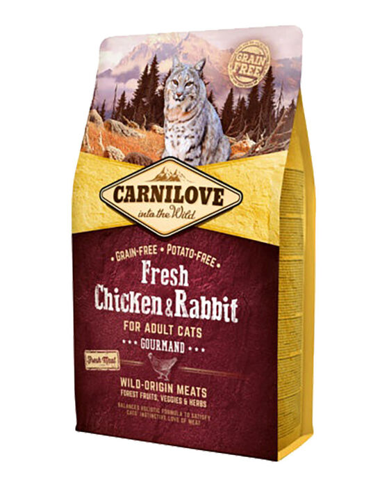 Carnilove Grain-Free Gato Adulto Gourmand - Frango Fresco e Coelho