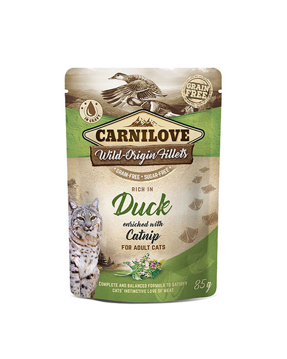 Carnilove Grain-Free Gato Adulto - Pato com Catnip em Molho