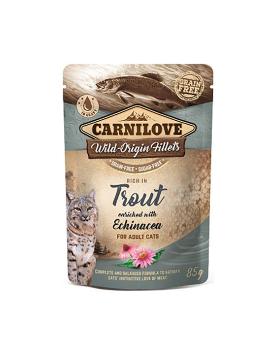 Carnilove Grain-Free Gato Adulto - Truta com Equinácea em Molho
