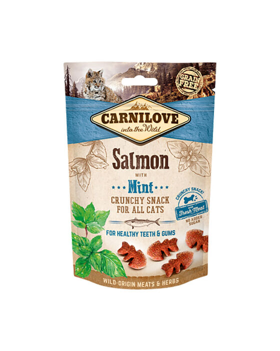 Carnilove Gato Crunchy Snacks -  Salmão com Menta