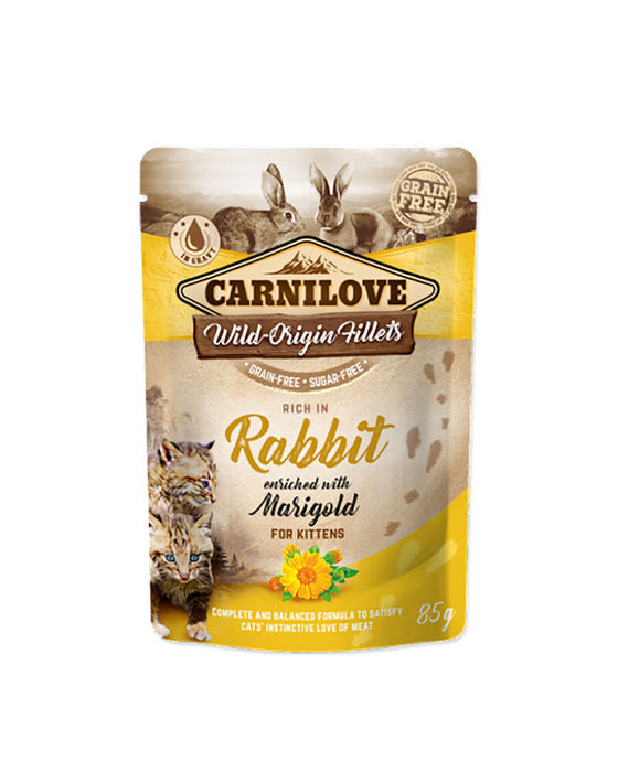 Carnilove Grain-Free Kitten - Coelho com Calêndula em Molho