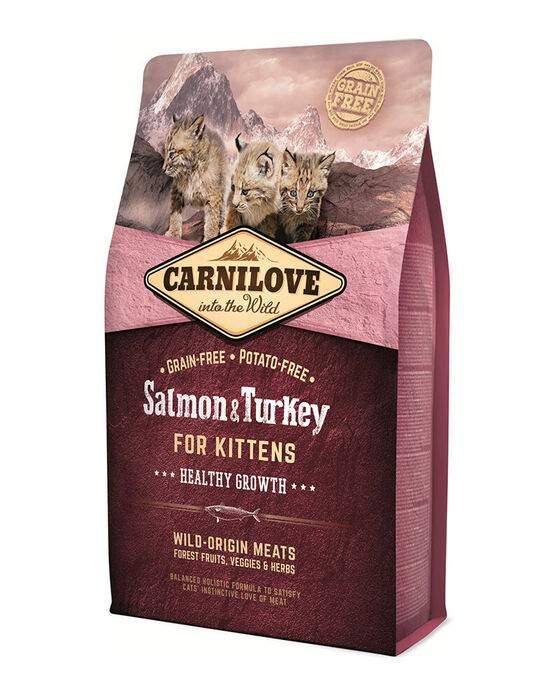 Carnilove Grain-Free Kitten Healthy Growth - Salmão e Perú