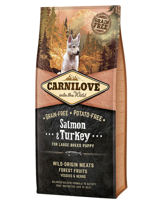 Carnilove Grain-Free Puppy Large Breed - Salmão e Perú