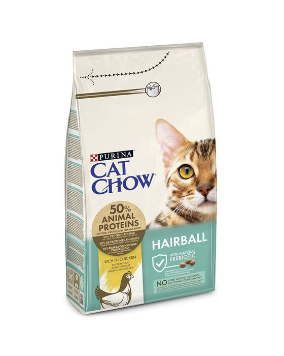 Cat Chow Hairball Control Gato Adulto - Frango