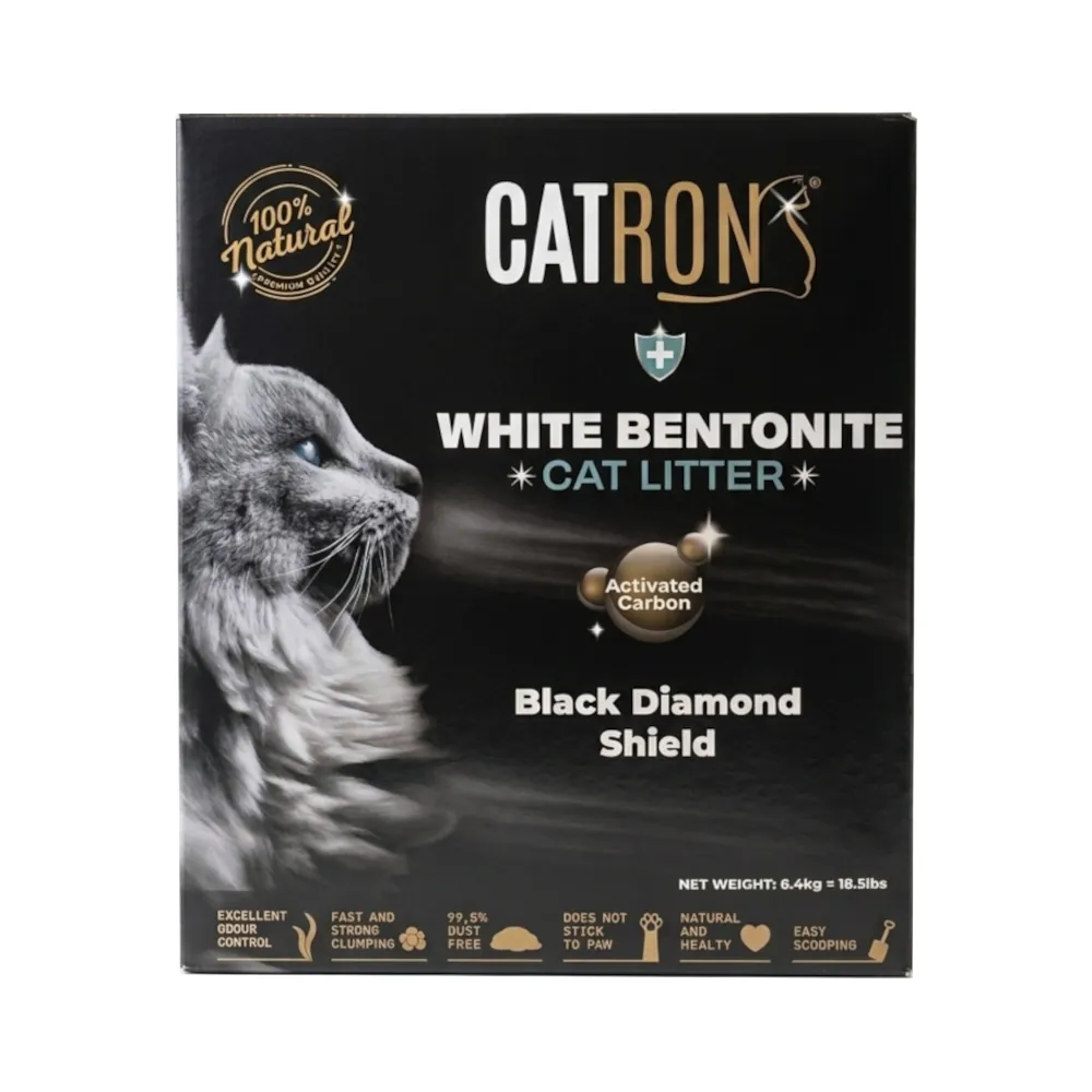 CatRon - Areia Aglomerante - Carvão Ativo Diamond Shield