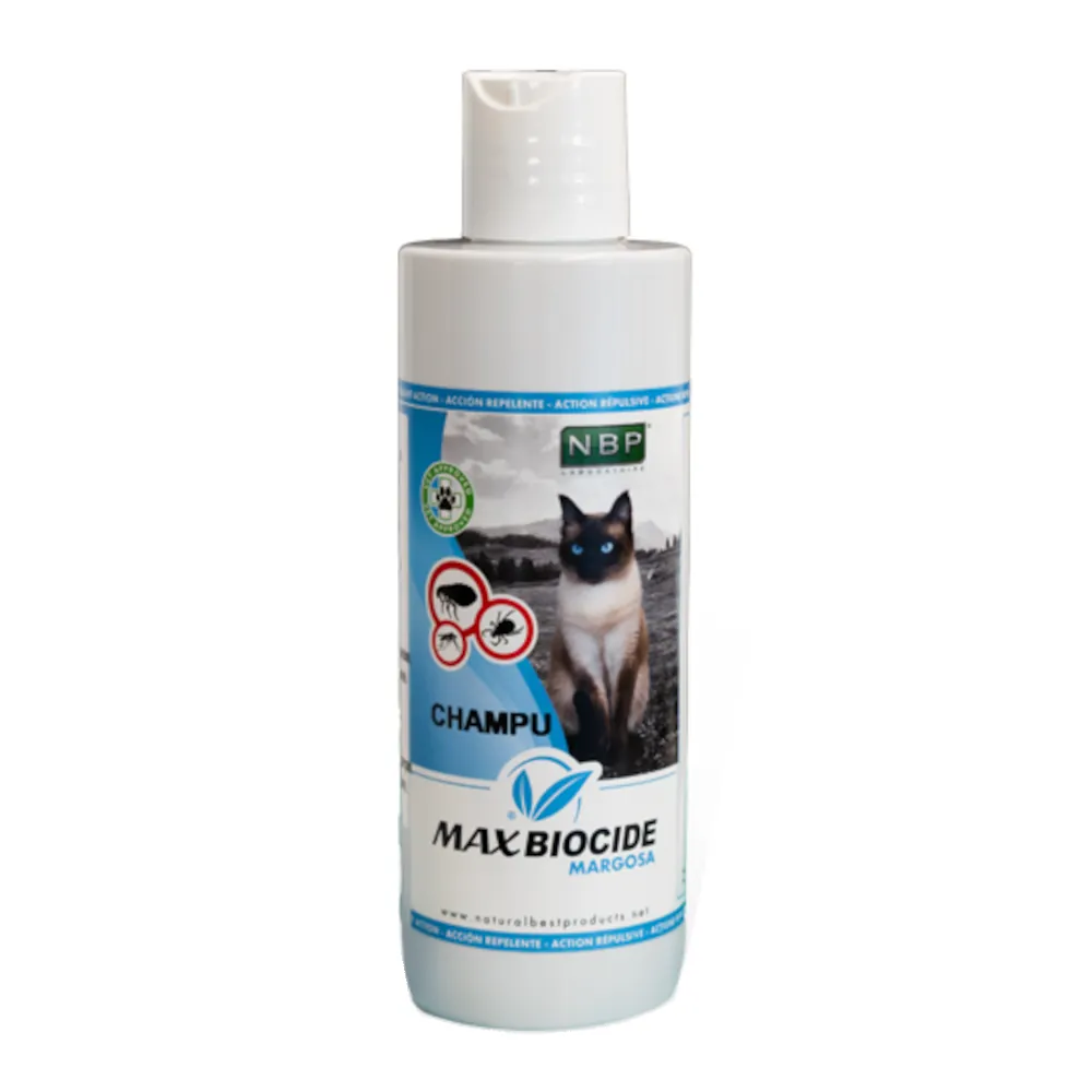 Champô Antiparasitário para Gatos - Max Biocide