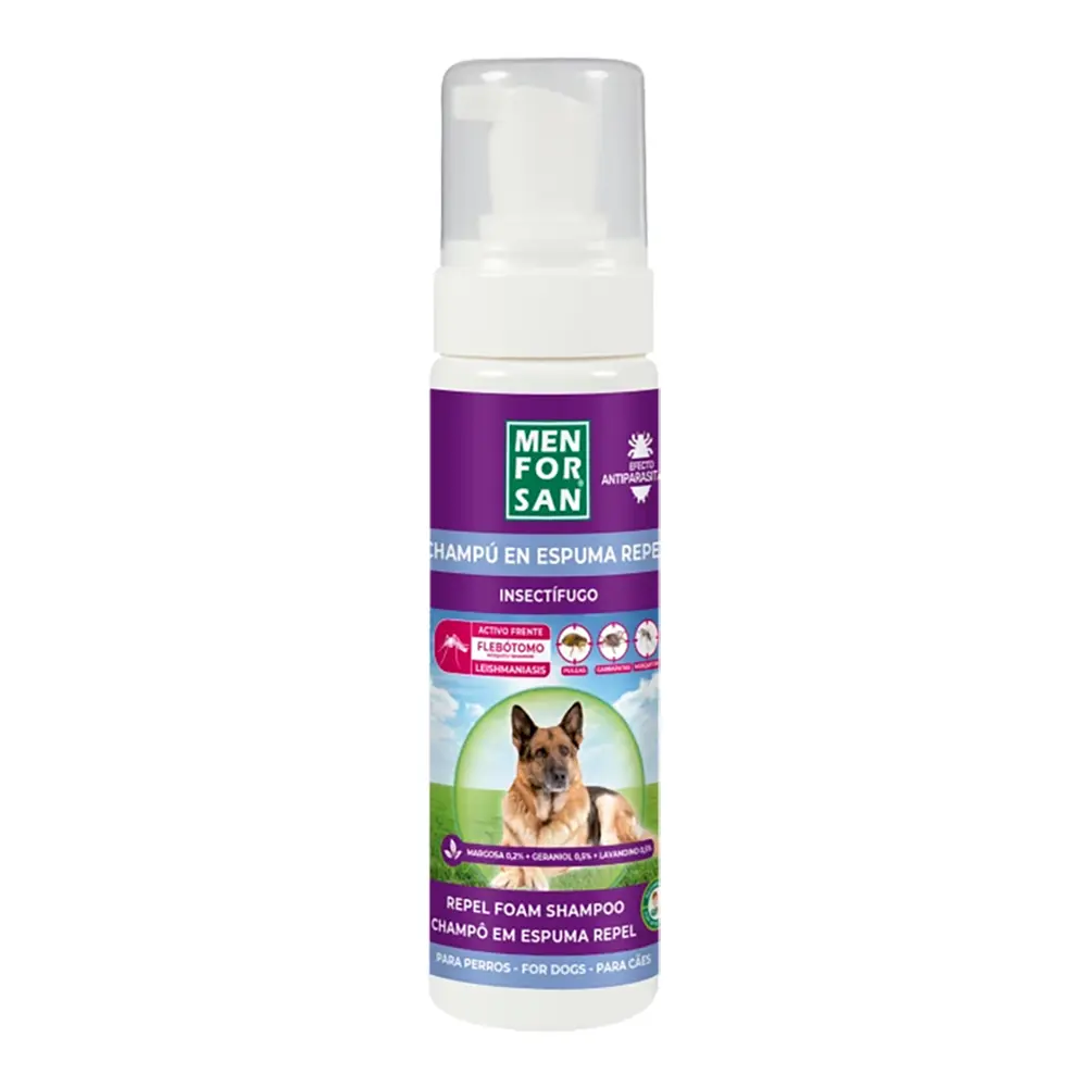 Champô em Espuma Anti-Insetos para Cães - Menforsan