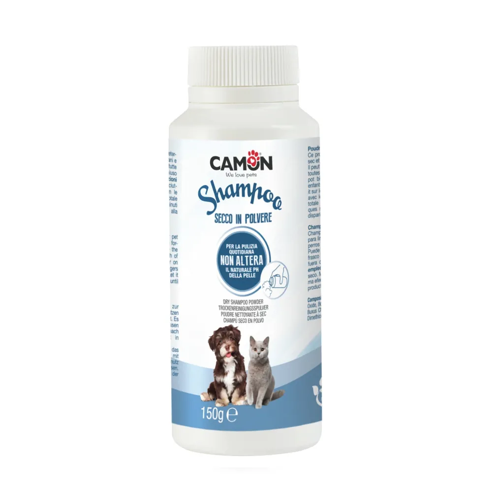 Champô Seco em Pó para Cães e Gatos - Camon