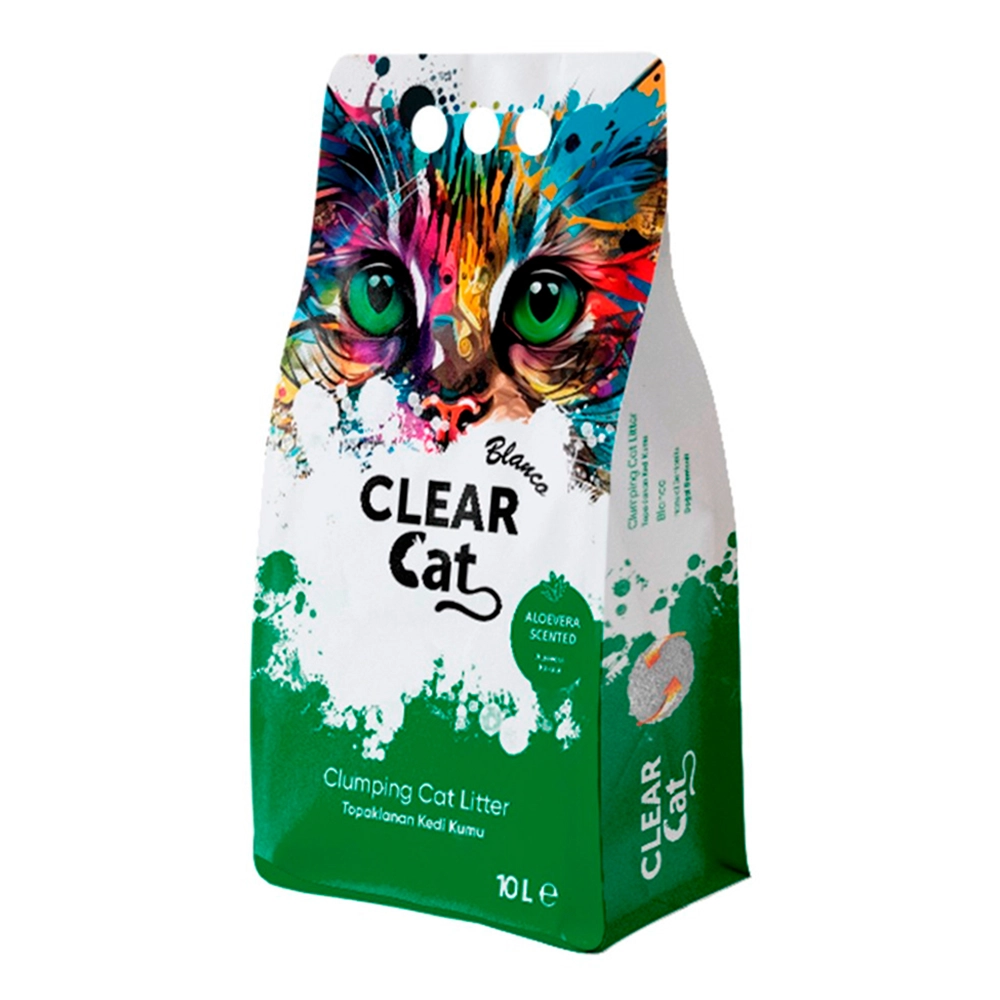 Clear Cat Blanco - Areia Aglomerante - Aloe Vera