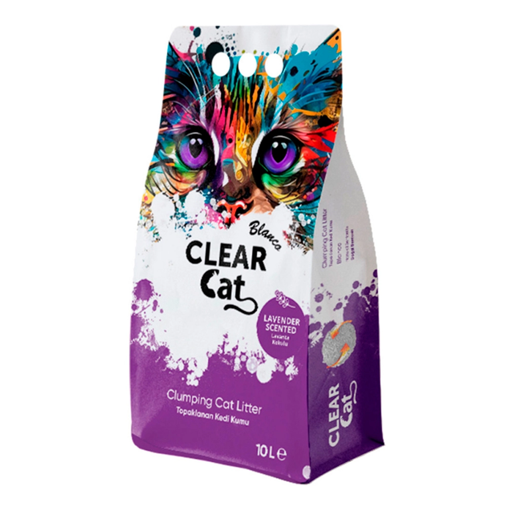 Clear Cat Blanco - Areia Aglomerante - Lavanda