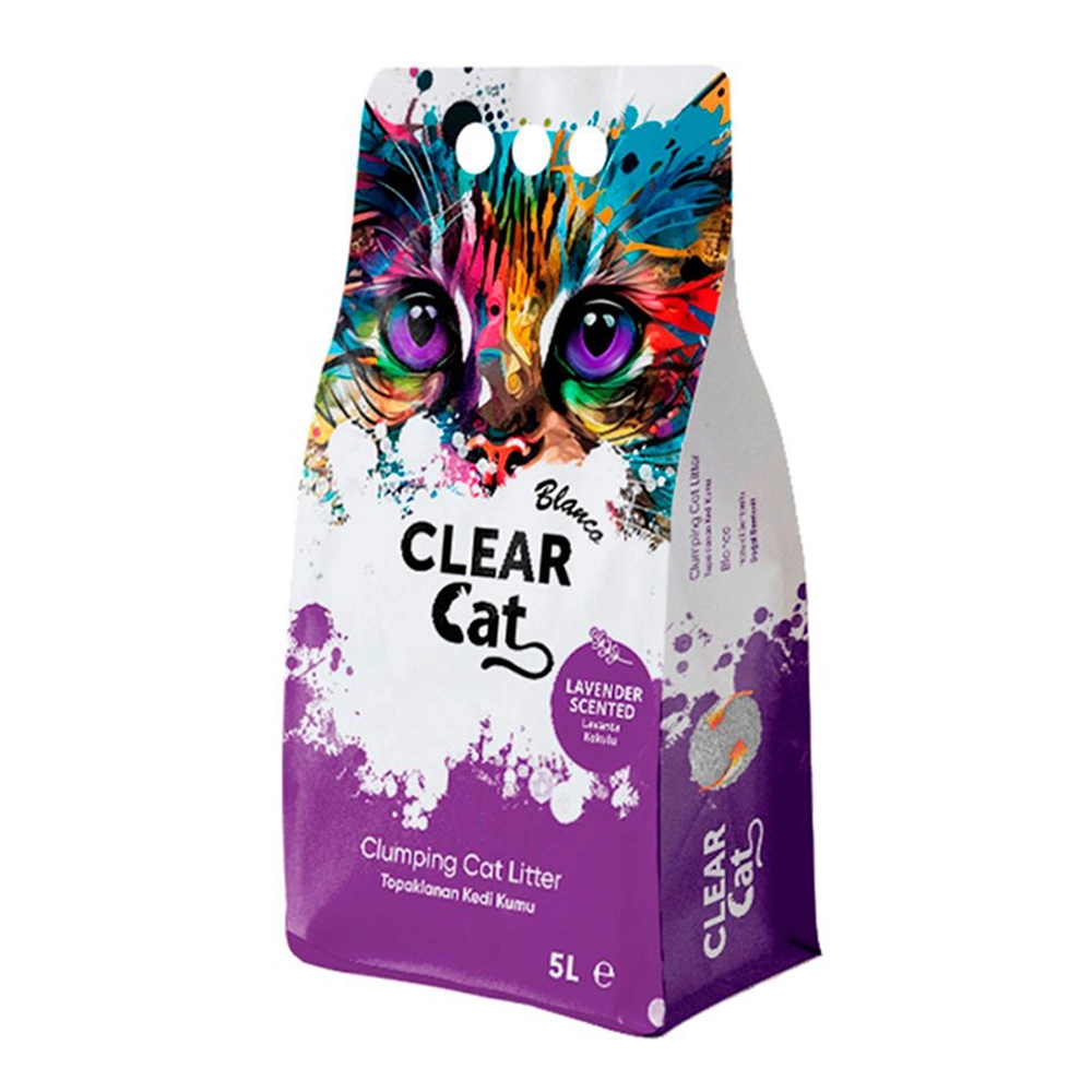 Clear Cat Blanco - Areia Aglomerante - Lavanda