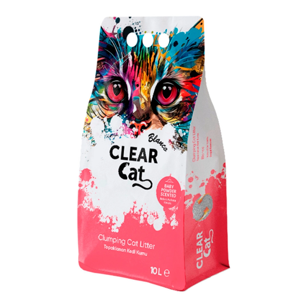 Clear Cat Blanco Baby Powder - Areia Aglomerante - Talco